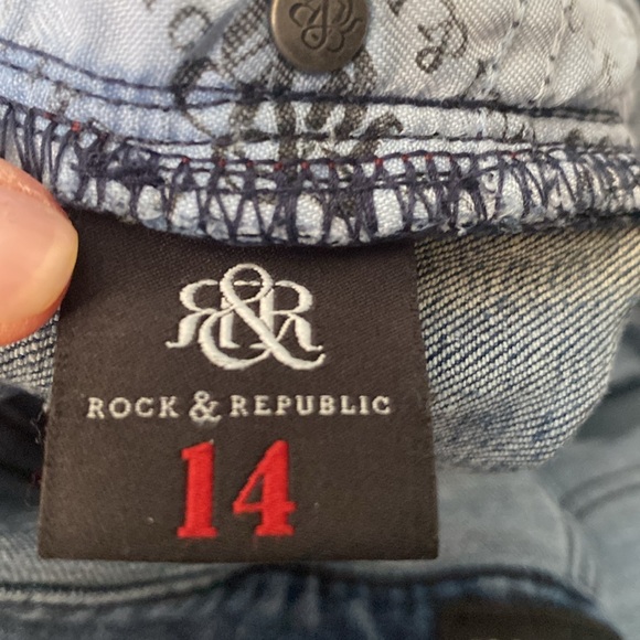 Rock & Republic women’s boot cut Jean, medium wash size 14 - Picture 7 of 8
